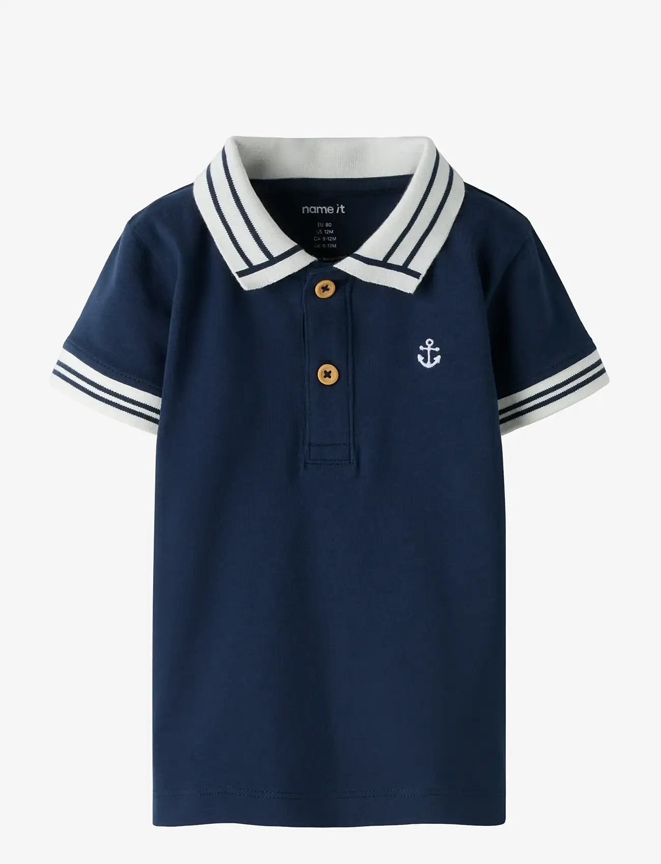 name it - NBMFLIP SS POLO TOP - kortærmede poloer - navy blazer - 0