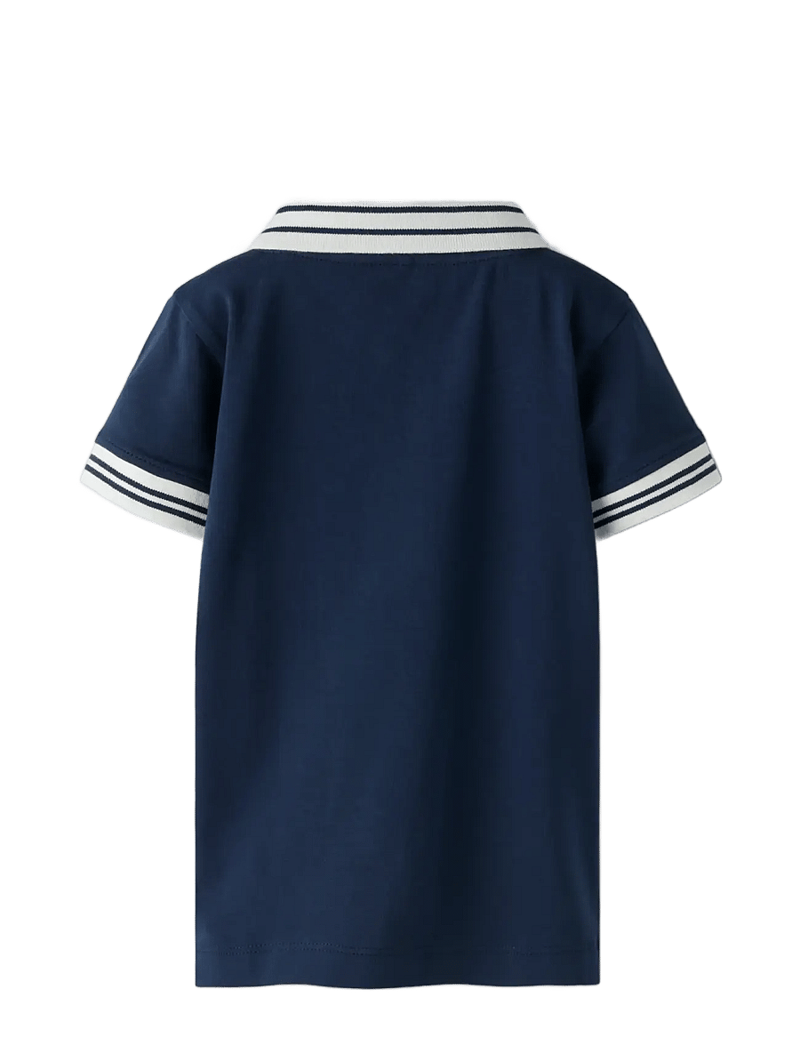 name it - NBMFLIP SS POLO TOP - kurzärmelig - navy blazer - 1
