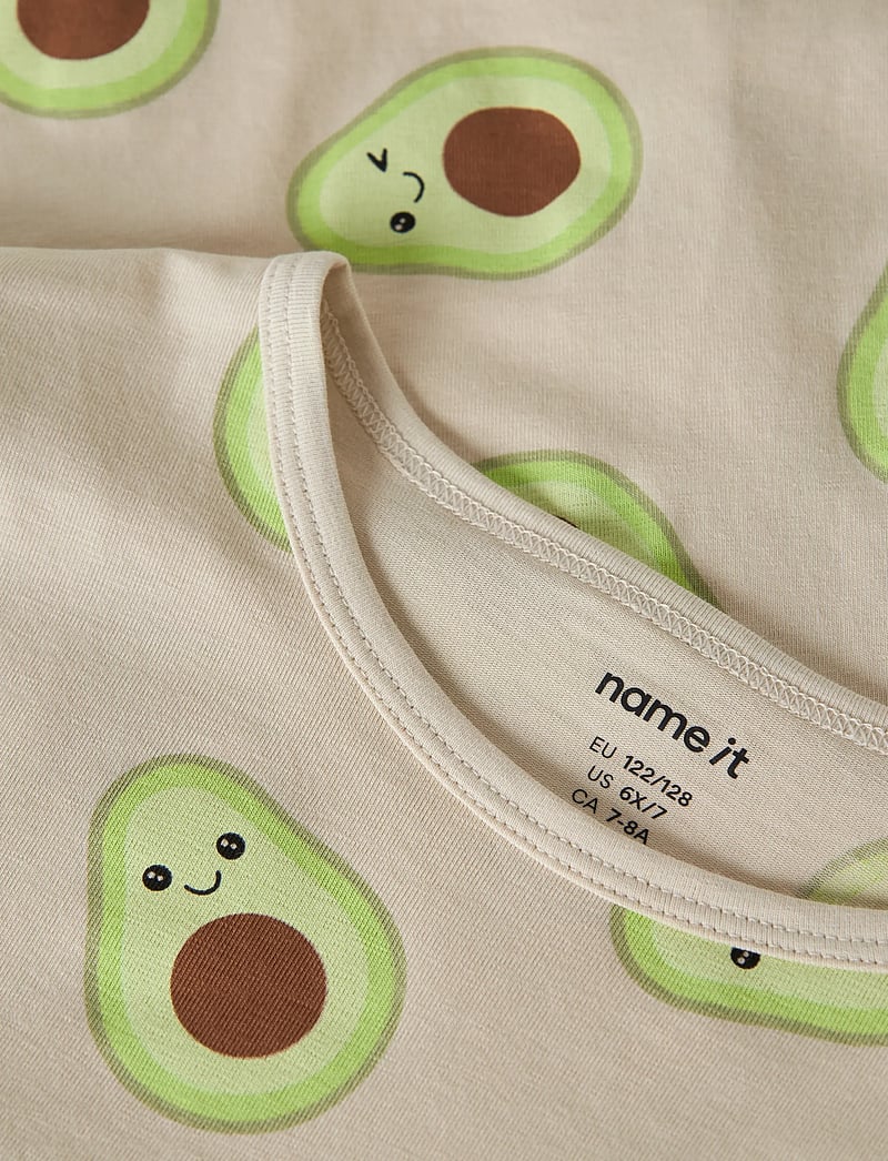 name it - NKFNIGHTSET OATMEAL AVOCADO NOOS - komplektid - oatmeal - 4