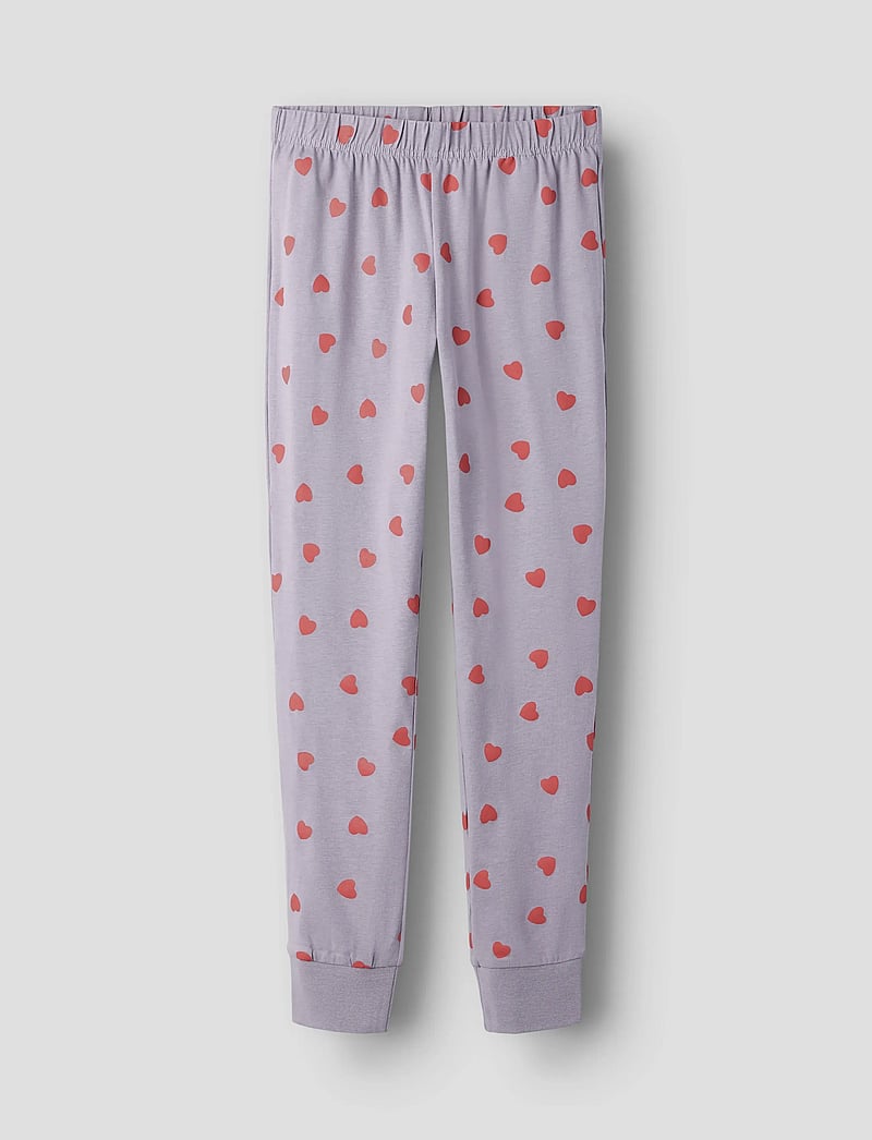 name it - NKFNIGHTSET LAVENDER HEARTS NOOS - pyjamassæt - lavender gray - 4