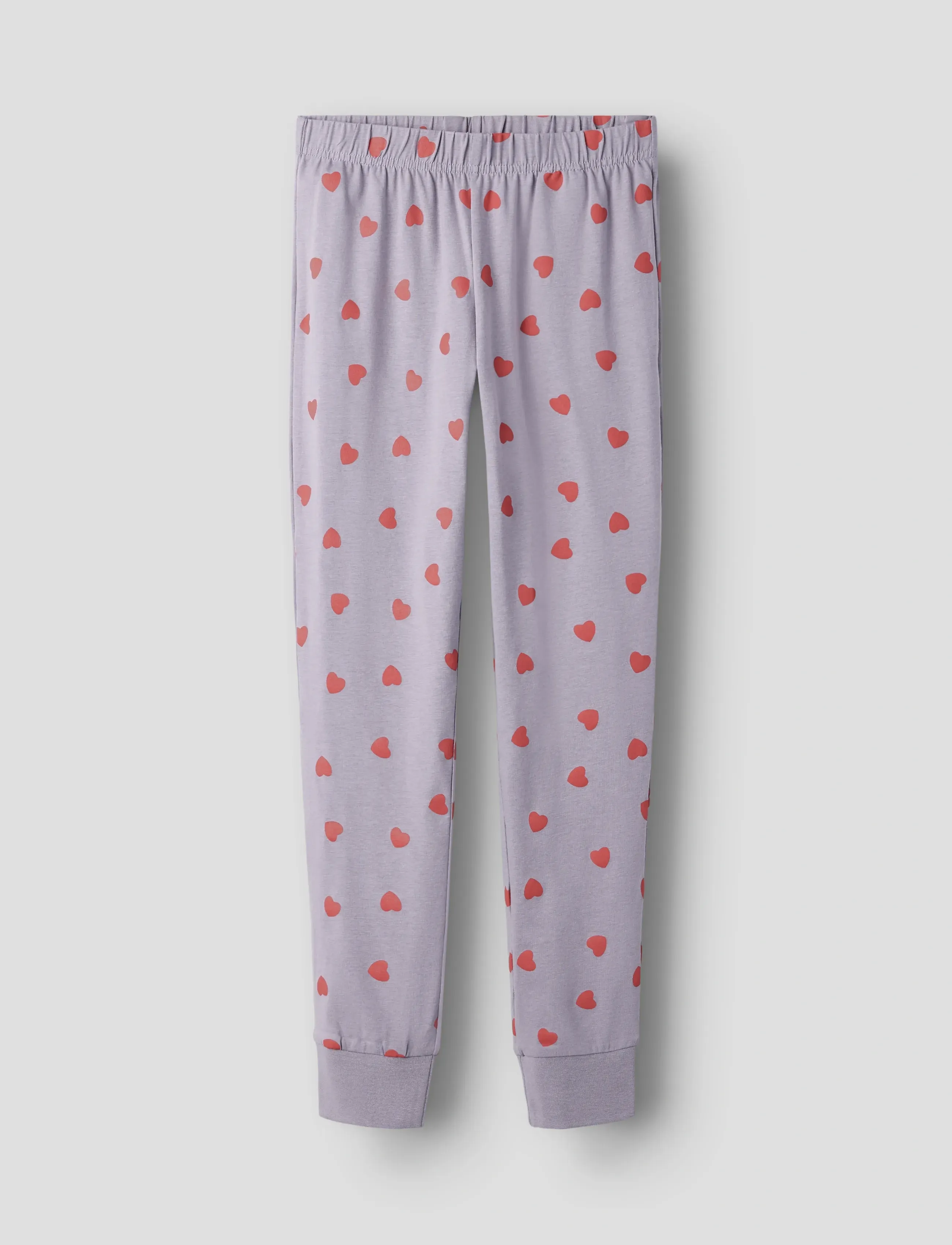name it - NKFNIGHTSET LAVENDER HEARTS NOOS - pyjama-sets - lavender gray - 4
