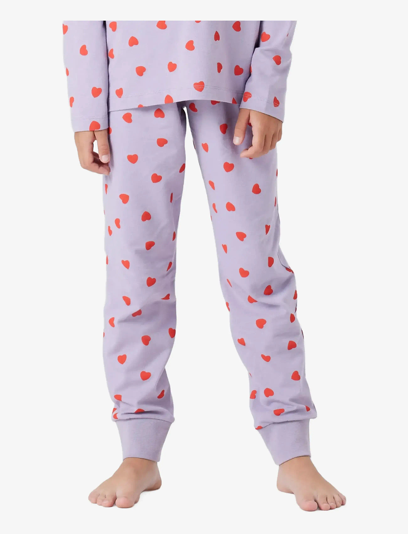 name it - NKFNIGHTSET LAVENDER HEARTS NOOS - pyjamassæt - lavender gray - 3