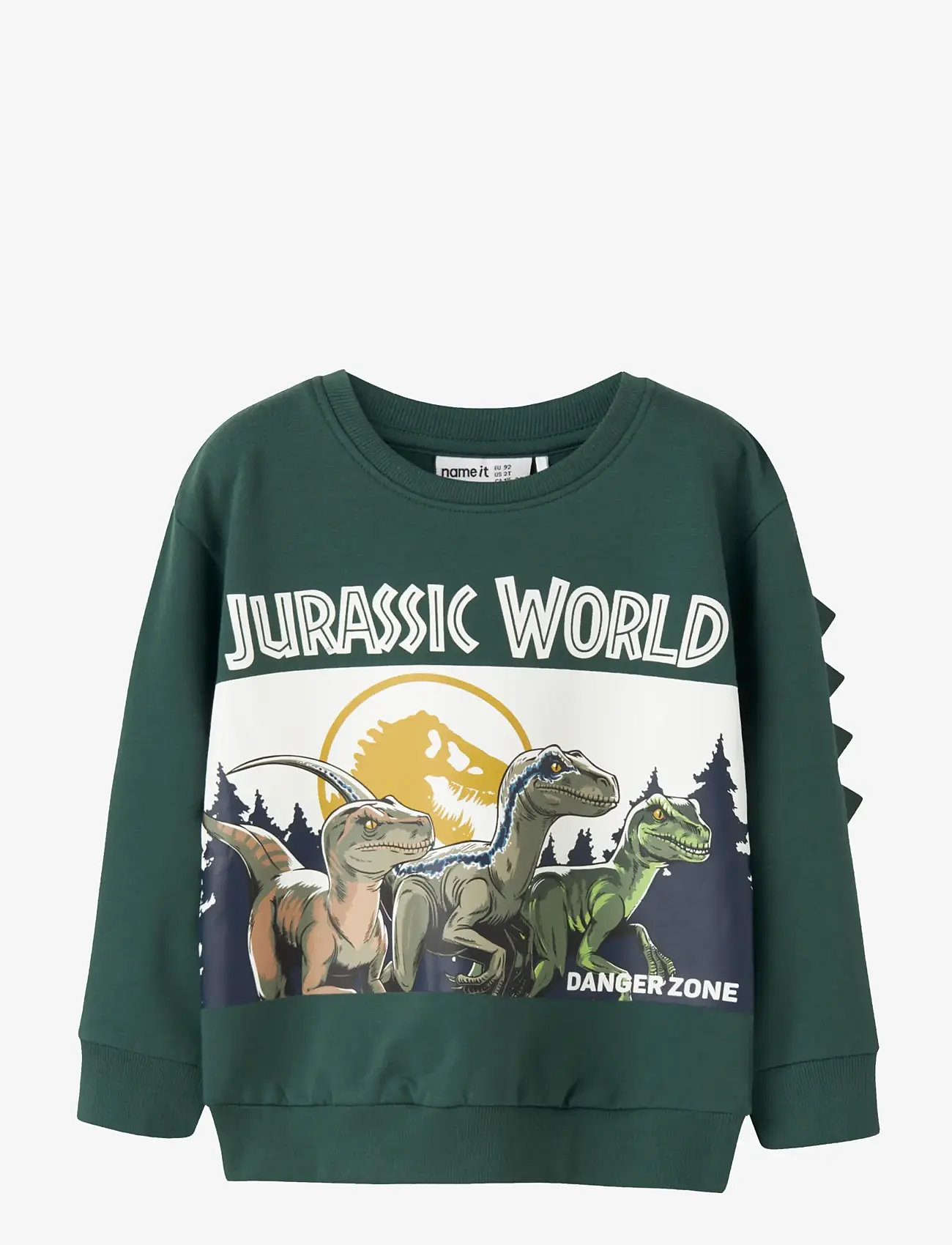 name it - NMMOSWALD JURASSIC NREG SWEAT BRU SKY - dressipluusid - bistro green - 1