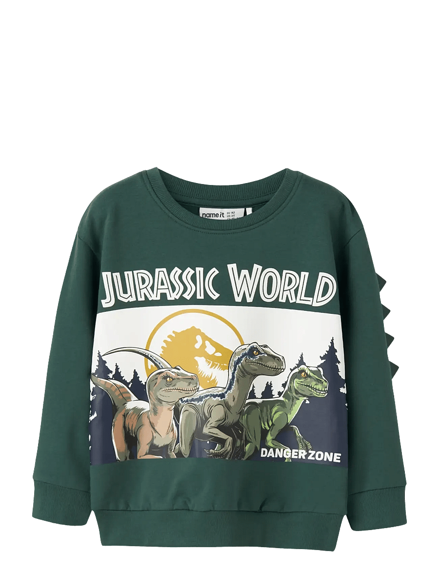 name it - NMMOSWALD JURASSIC NREG SWEAT BRU SKY - sweatshirts - bistro green - 1