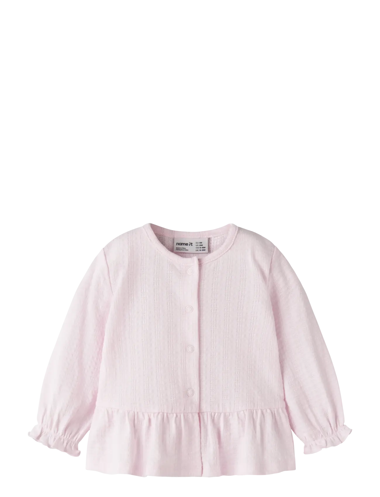 NAME IT Nbffree Ls Card Pink - 50 - Kinder