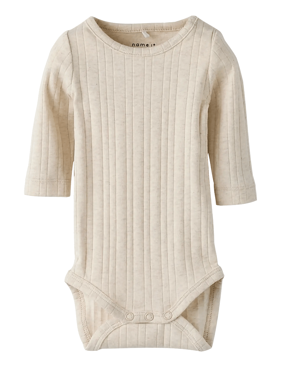 name it - NBMFILUS LS BODY - långärmade bodysuits - peyote melange - 0