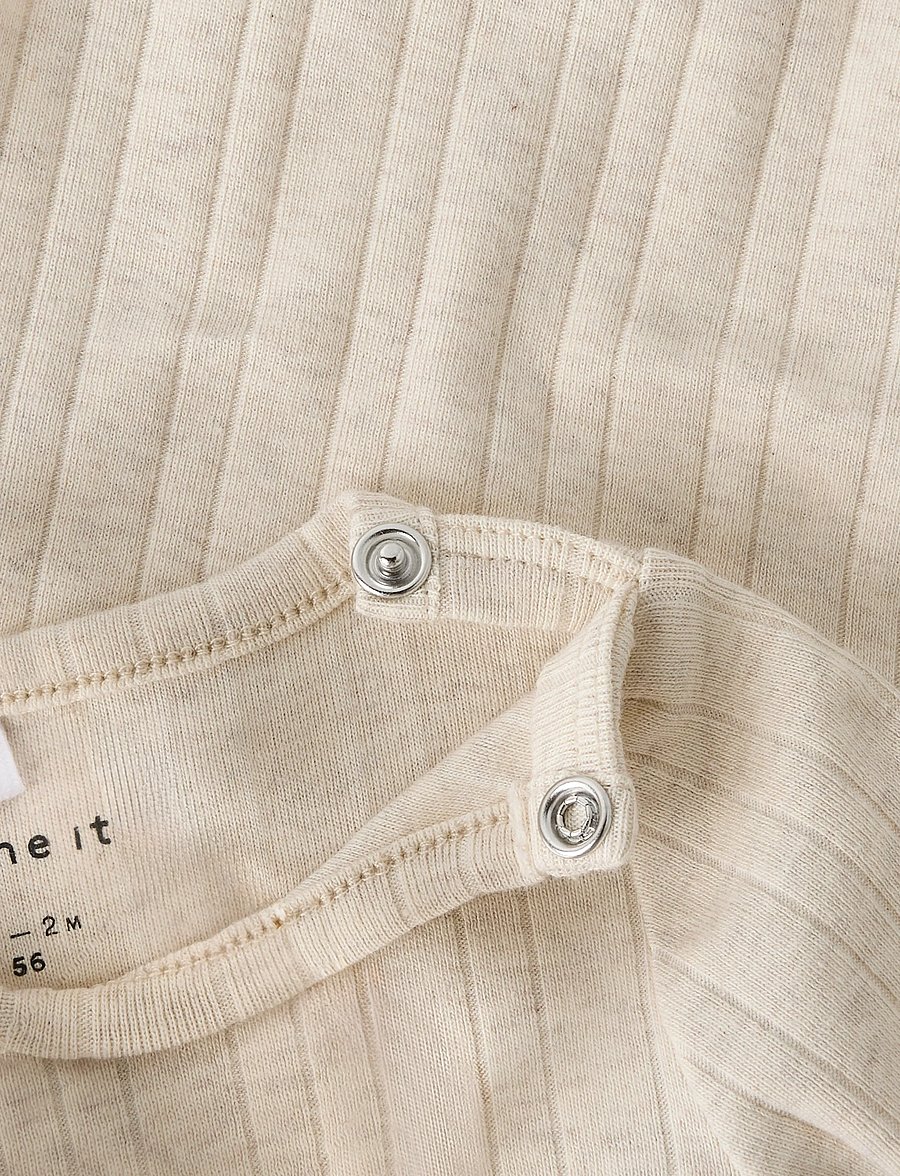 name it - NBMFILUS LS BODY - långärmade bodysuits - peyote melange - 2