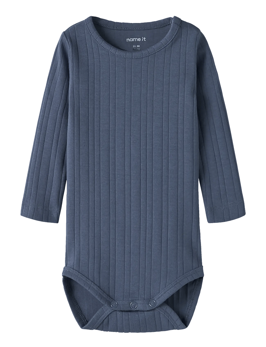 name it - NBMFILUS LS BODY - pikkade varrukatega - vintage indigo - 0