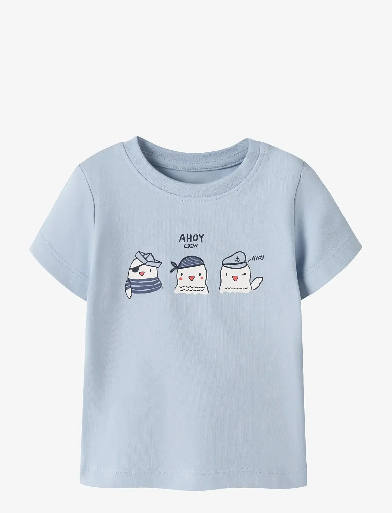 name it - NBMFALLON SS TOP BOX - kurzärmelige - blue fog - 0
