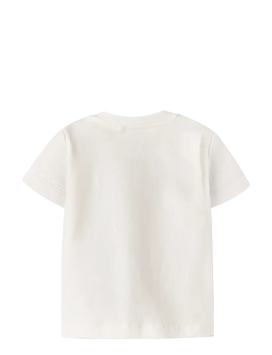 name it - NBMFALLON SS TOP BOX - kurzärmelige - cloud dancer - 1