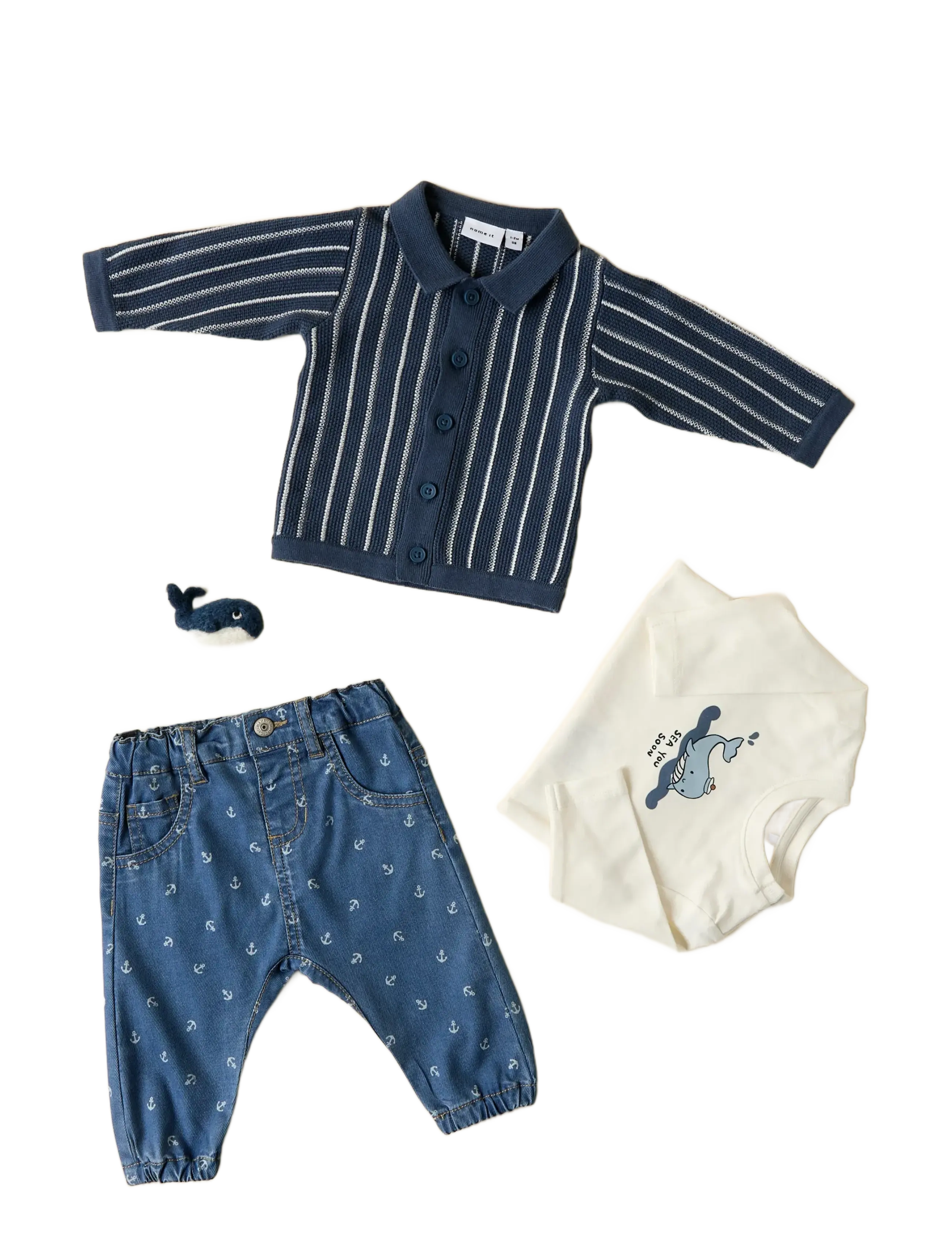 name it - NBMFALLON SS TOP BOX - kortærmede t-shirts - cloud dancer - 2