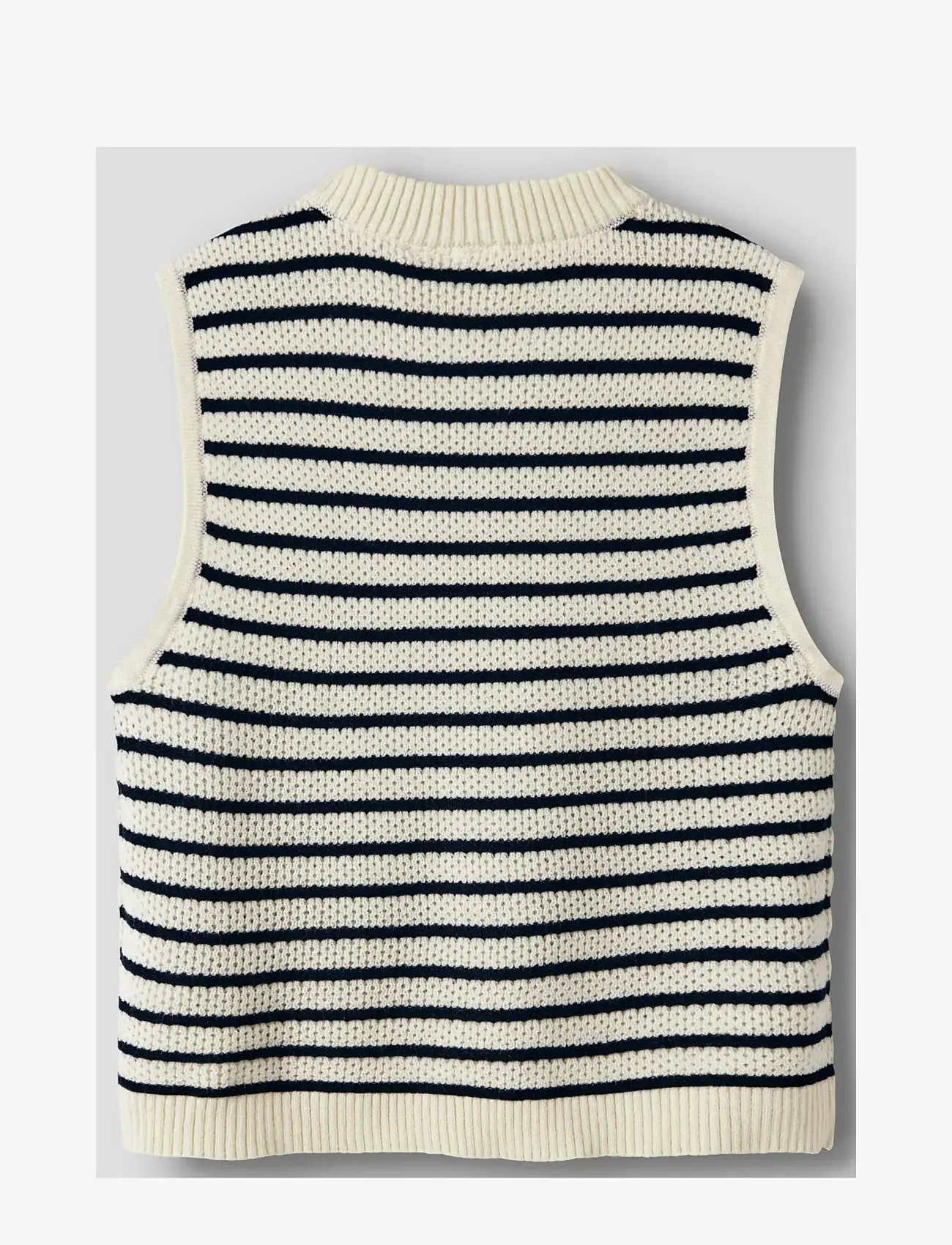 name it - NKFFUMIKO SL LOOSE KNIT TOP - vests - antique white - 1