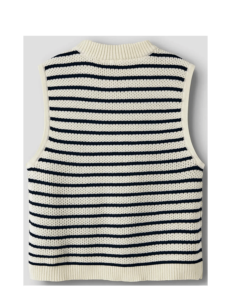 name it - NKFFUMIKO SL LOOSE KNIT TOP - vests - antique white - 1