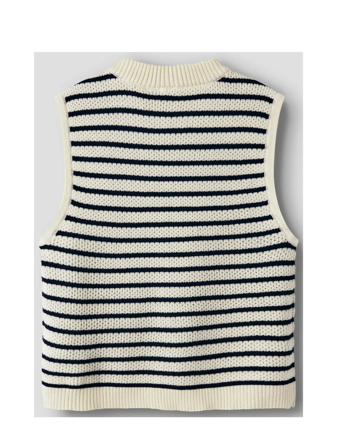 name it - NKFFUMIKO SL LOOSE KNIT TOP - vests - antique white - 1