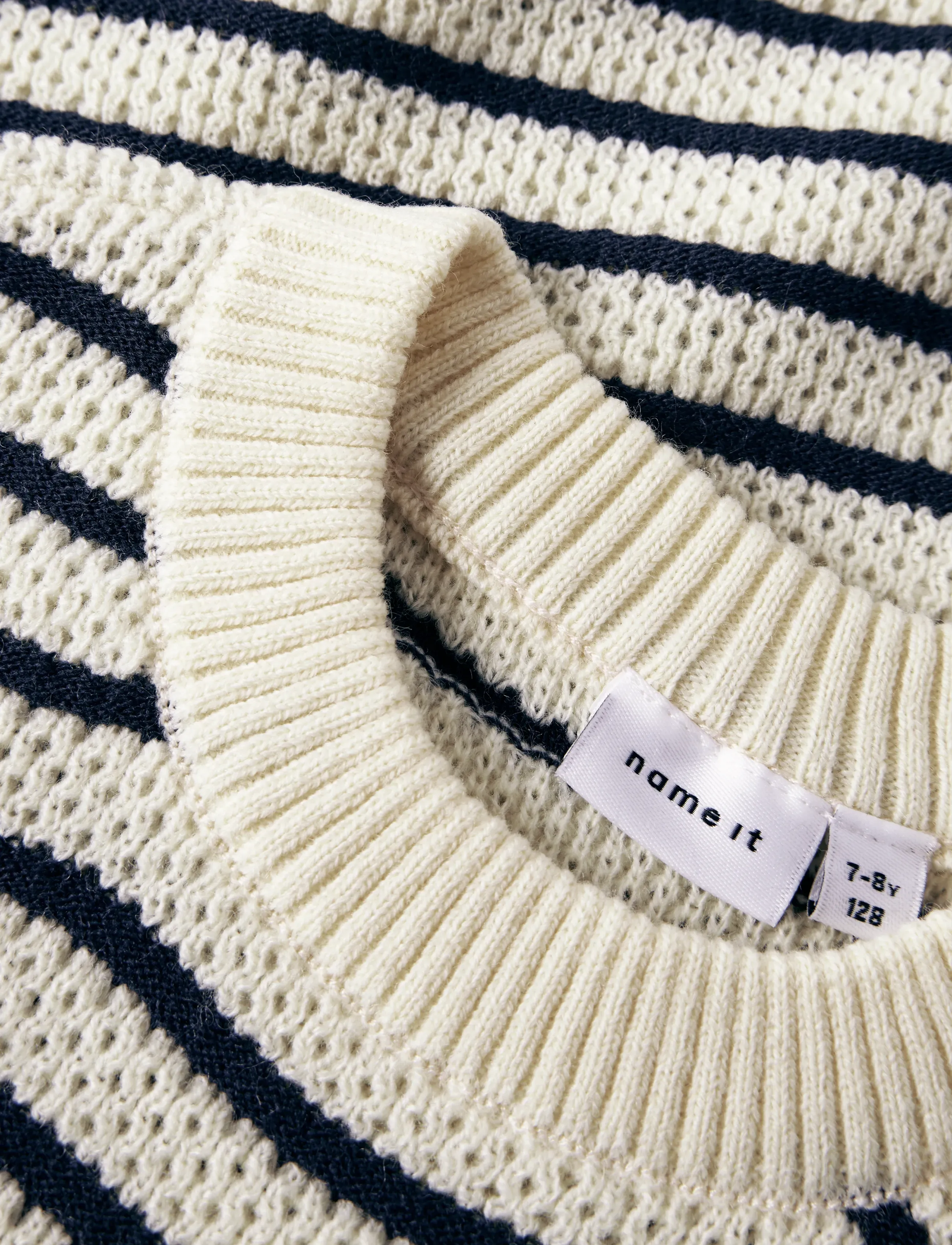 name it - NKFFUMIKO SL LOOSE KNIT TOP - vests - antique white - 5