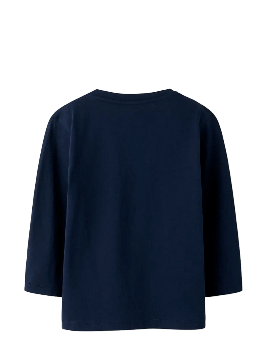 name it - NMMNONSTER LS NREG TOP - langærmede t-shirts - navy blazer - 2