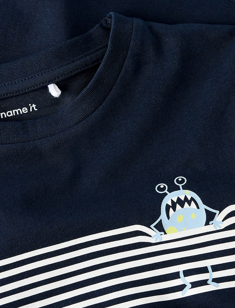 name it - NMMNONSTER LS NREG TOP - langærmede t-shirts - navy blazer - 3