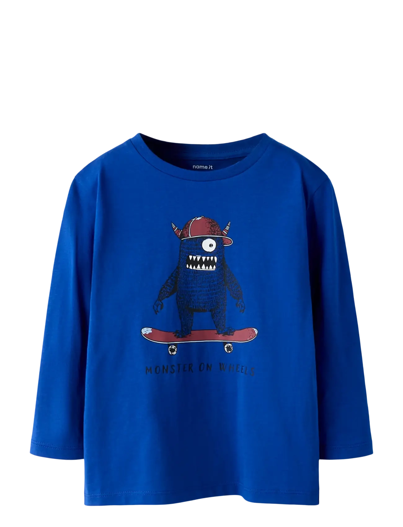 name it NMMNONSTER LS NREG TOP - Overdele - SURF THE WEB / blue
