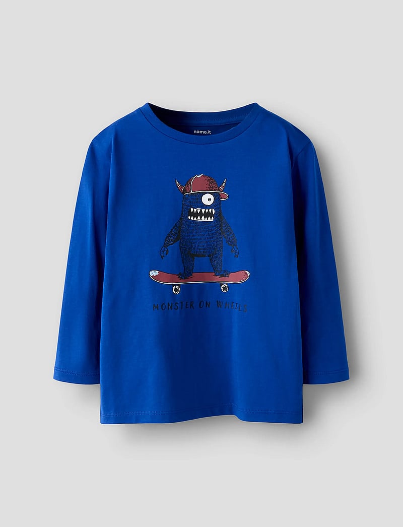 name it - NMMNONSTER LS NREG TOP - långärmade t-shirts - surf the web - 0