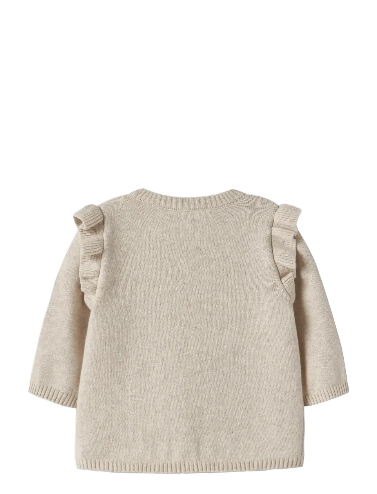 name it - NBFFLOWERS LS KNIT CARD - kardiganid - peyote melange - 1