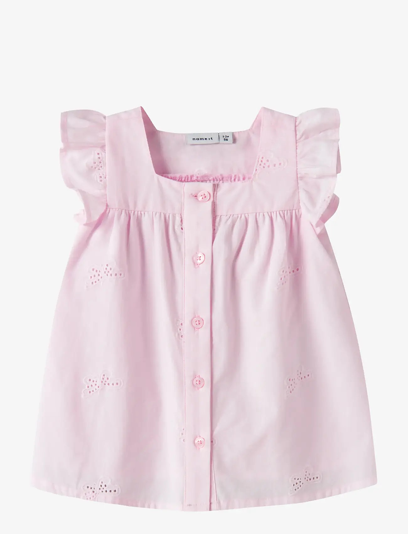 name it - NBFFINAS SPENCER - varrukateta beebi kleidid - cradle pink - 0