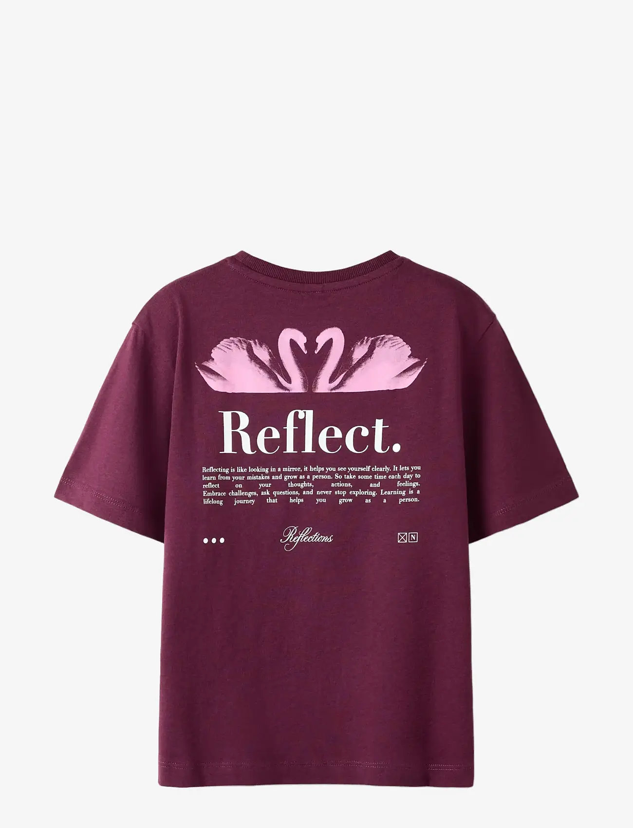 name it - NKFNAJIA SS NREG TOP - kortærmede t-shirts - prune - 2