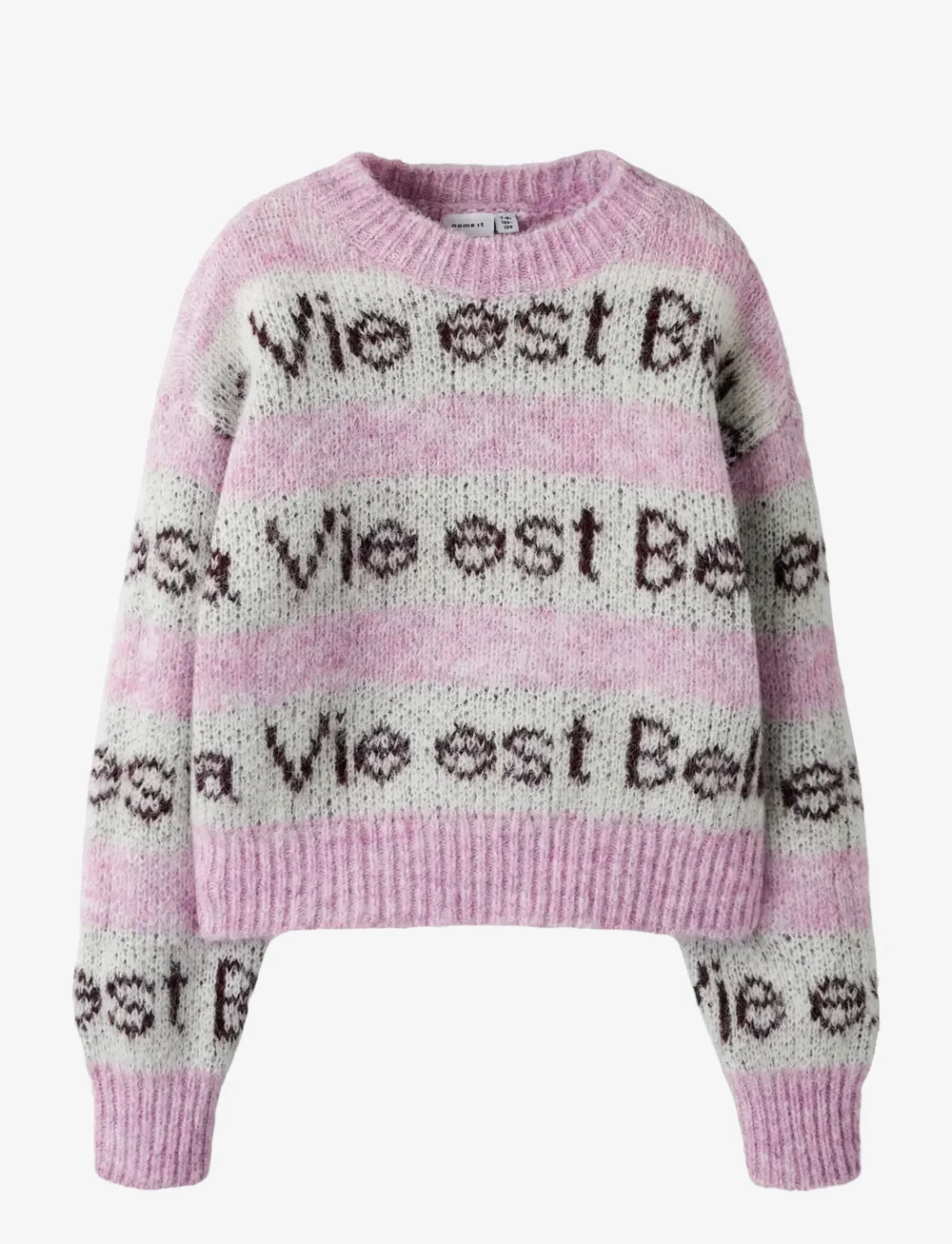 name it - NKFNALA LS KNIT - pullover - bonbon - 1