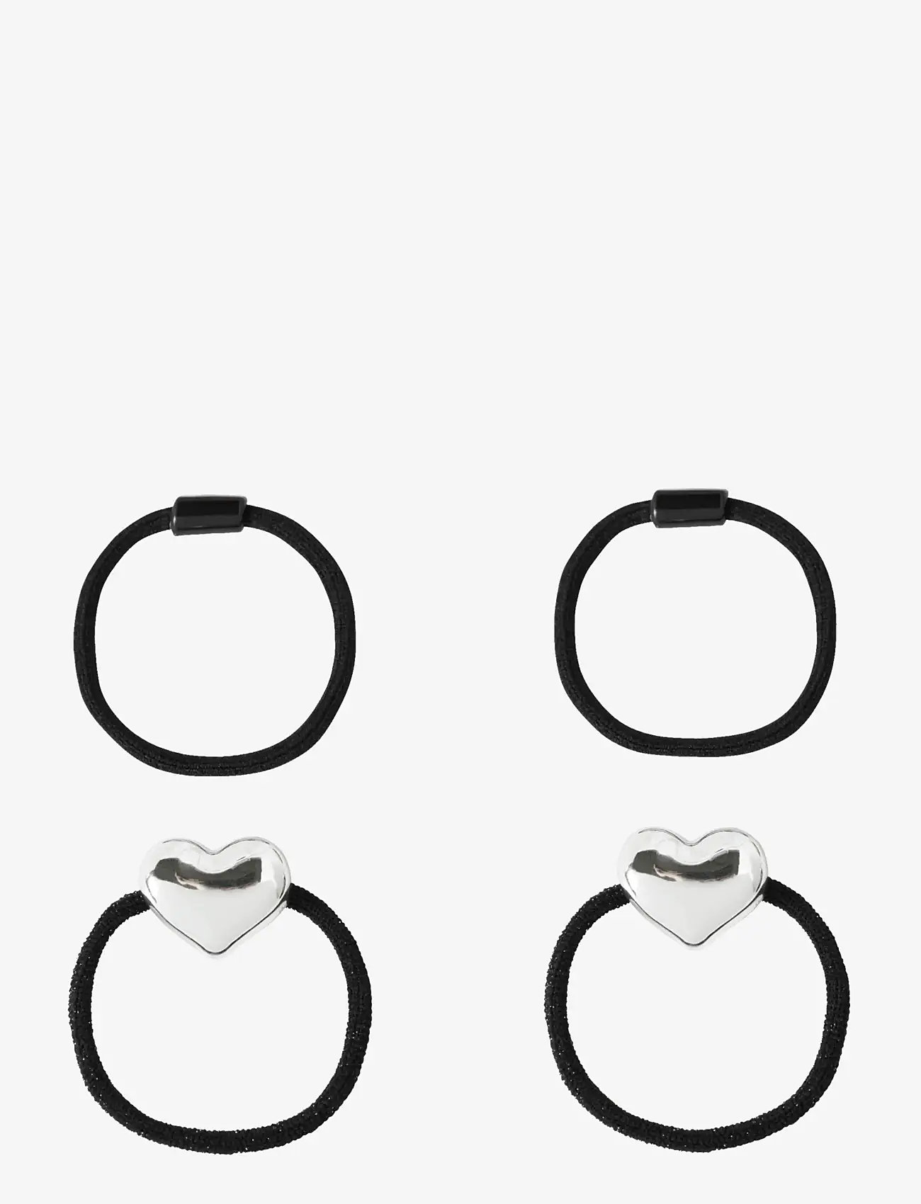 name it - NKFFLOVE 4P HAIRELASTIC - hair band - silver - 0
