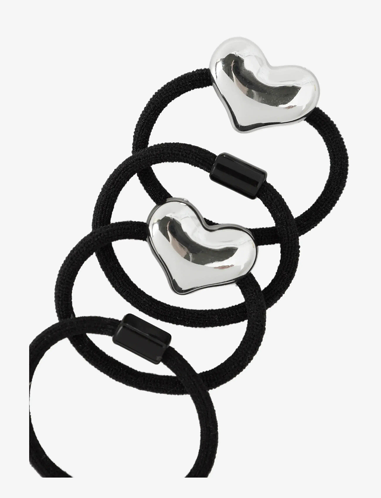 name it - NKFFLOVE 4P HAIRELASTIC - hair band - silver - 1