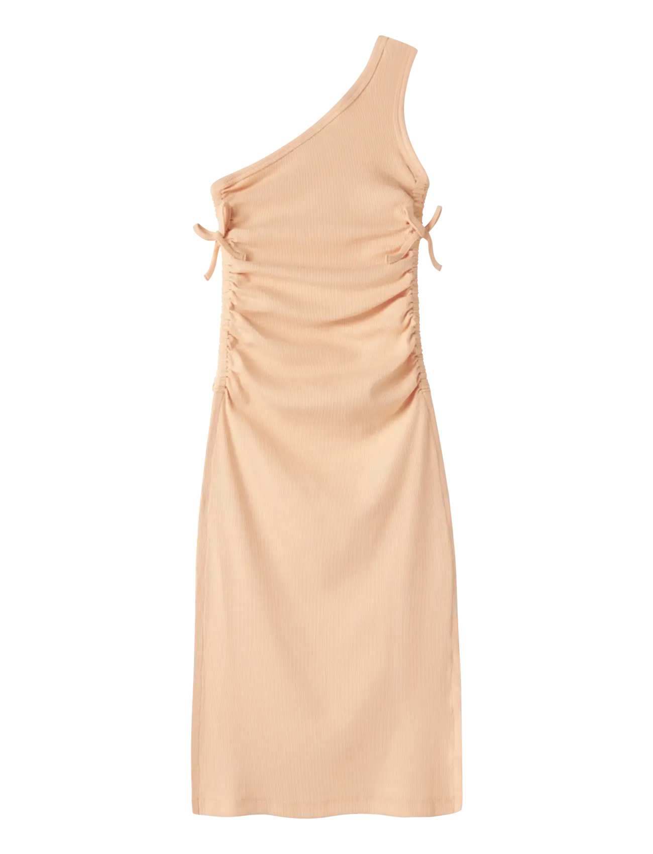 name it NKFFLOMMIZ ONESHOULD SLIM LONG DRESS BOX - Kleider - PEACH FUZZ / orange
