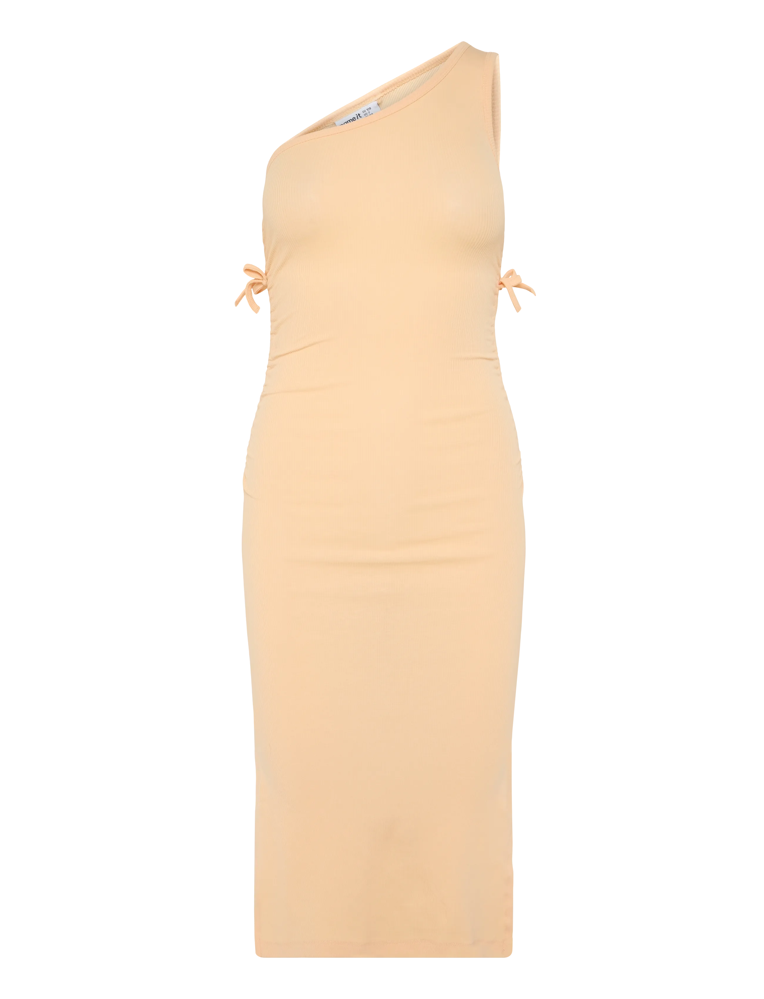 name it NKFFLOMMIZ ONESHOULD SLIM LONG DRESS BOX - Vardagsklänningar - PEACH FUZZ / orange