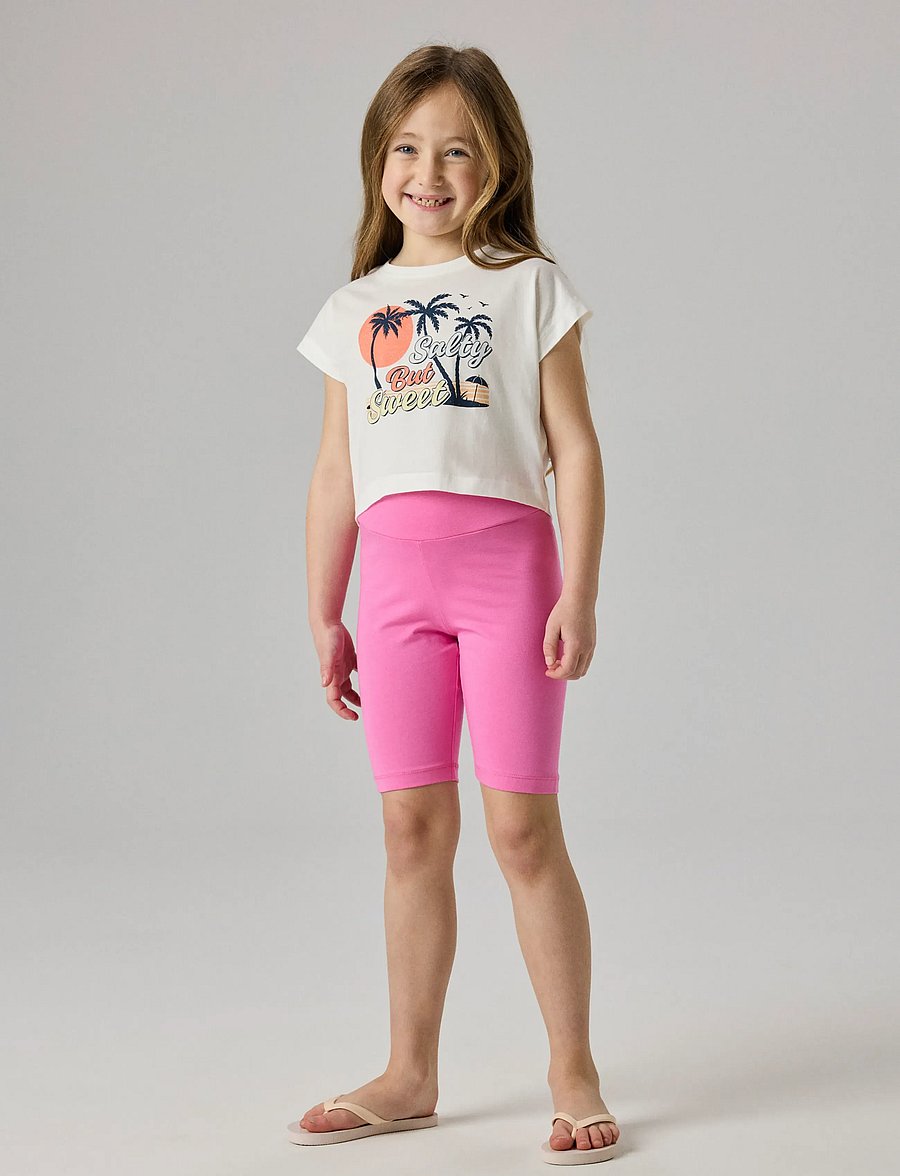 name it - NKFFAHIROZ BIKER LEGGING - fietsbroeken - strawberry moon - 2