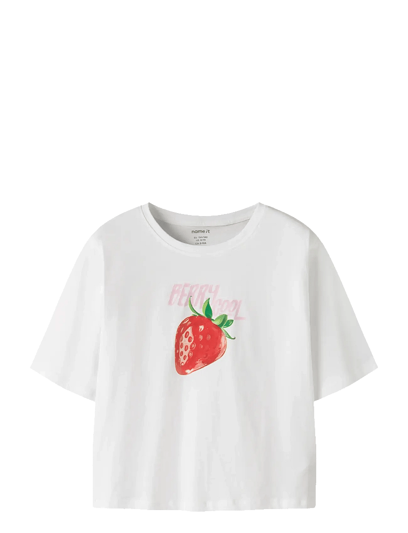 name it - NKFFARINAZ SS NREG SHORT TOP BOX - kortærmede t-shirts - bright white - 0