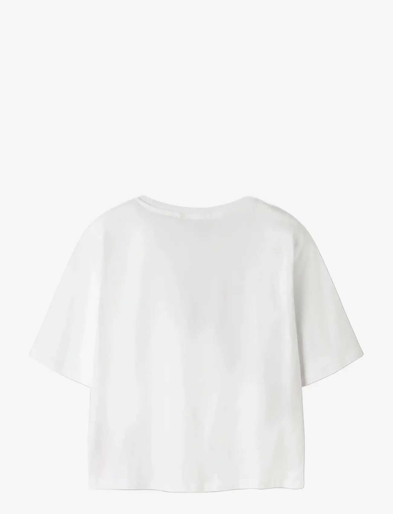 name it - NKFFARINAZ SS NREG SHORT TOP BOX - lühikeste varrukatega t-särgid - bright white - 1