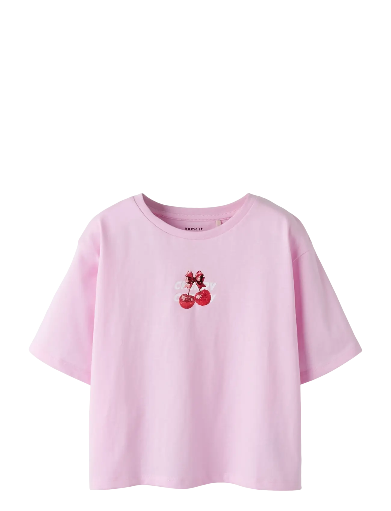 name it NKFFARINAZ SS NREG SHORT TOP BOX - Topy i Koszulki - PIROUETTE / pink/rose