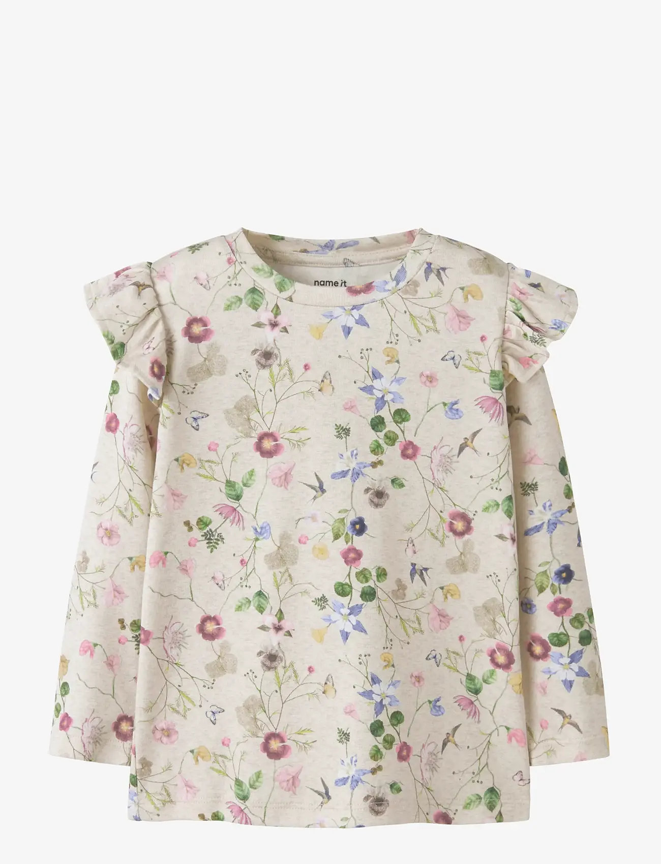 name it - NMFFALCA LS TOP - langärmelige - peyote melange - 0