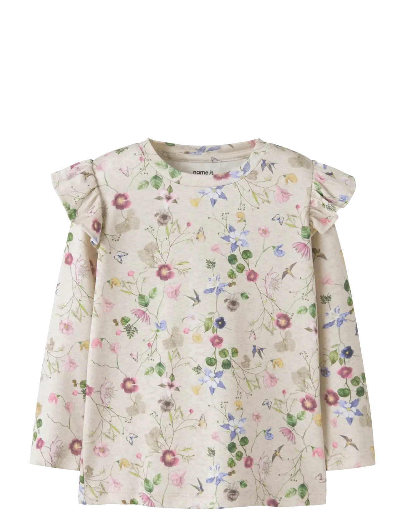 name it NMFFALCA LS TOP - Tøj - PEYOTE MELANGE / multi