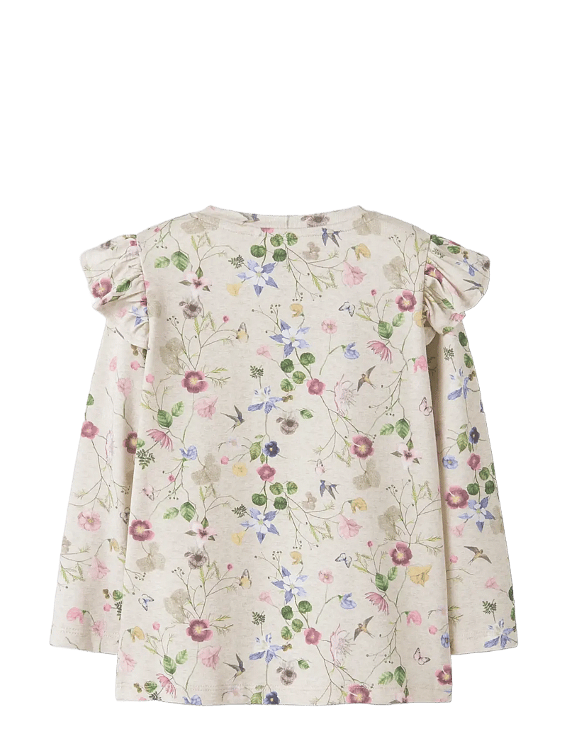 name it - NMFFALCA LS TOP - langærmede t-shirts - peyote melange - 1