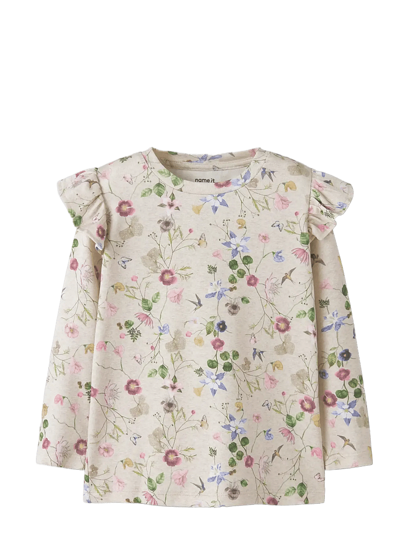 name it - NMFFALCA LS TOP - langærmede t-shirts - peyote melange - 2