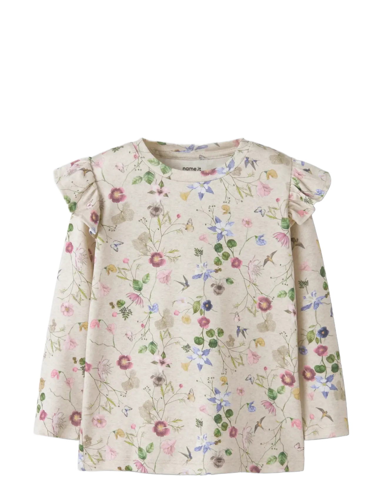 name it - NMFFALCA LS TOP - long-sleeved t-shirts - peyote melange - 2