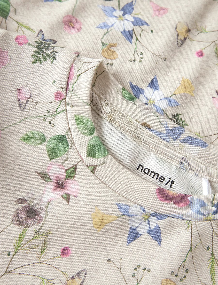 name it - NMFFALCA LS TOP - langärmelig - peyote melange - 3