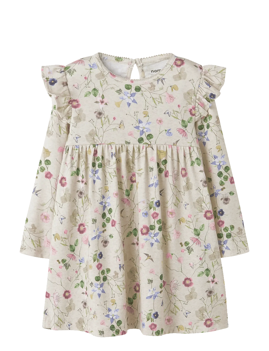 name it - NMFFALCA LS DRESS - långärmade vardagsklänningar - peyote melange - 0
