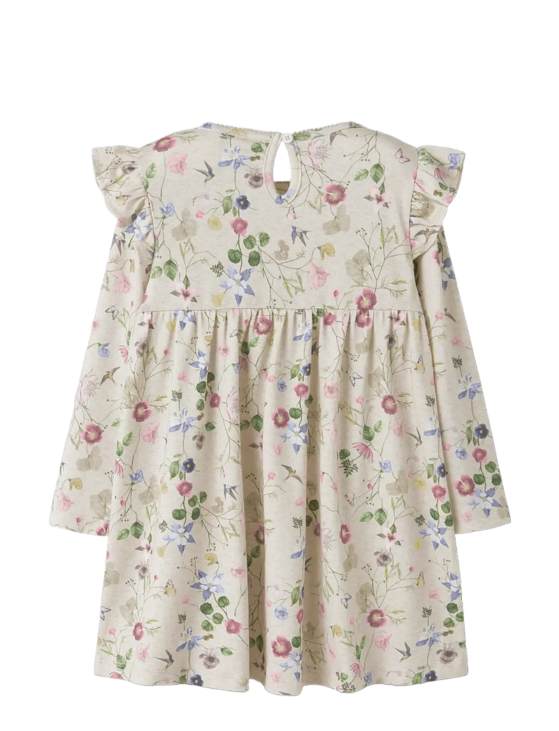 name it - NMFFALCA LS DRESS - long-sleeved casual dresses - peyote melange - 1