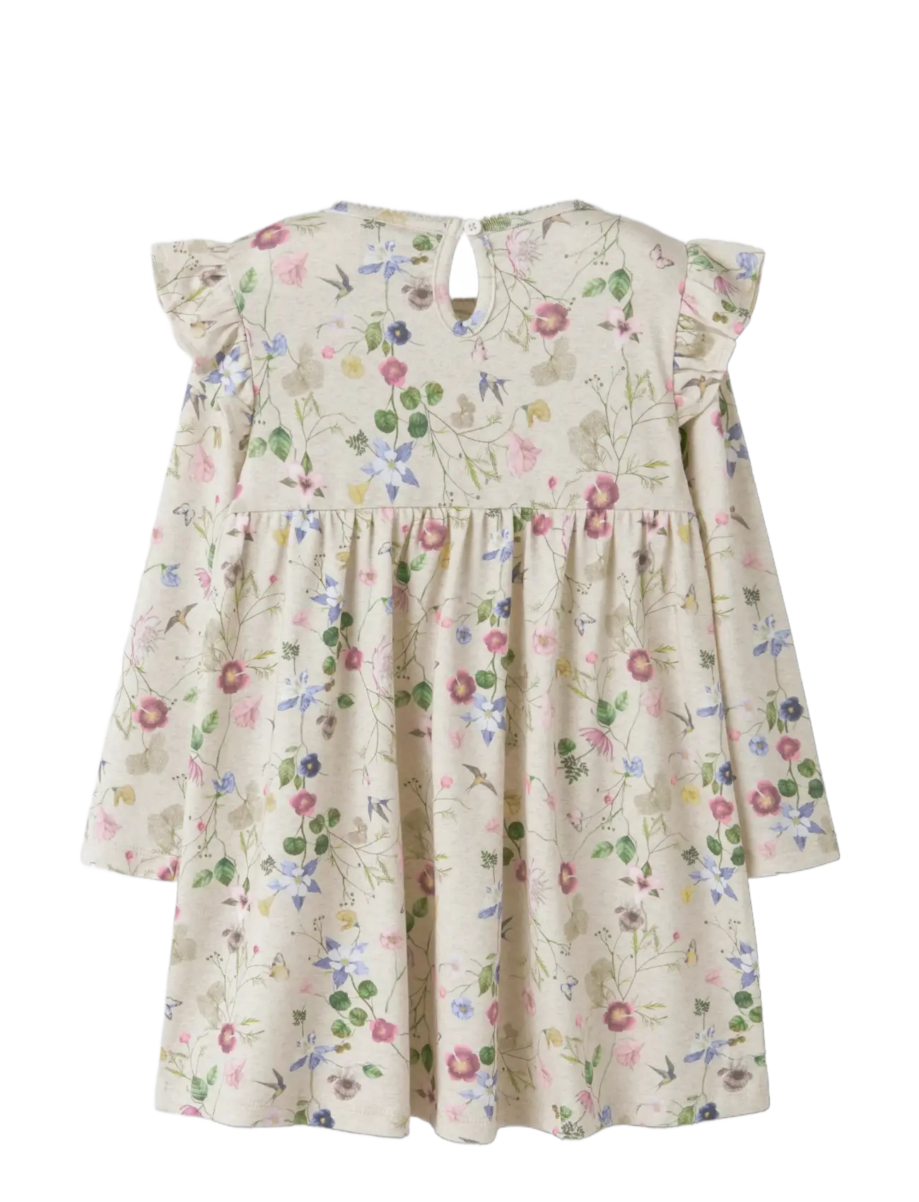 name it - NMFFALCA LS DRESS - langärmelige freizeitkleider - peyote melange - 1