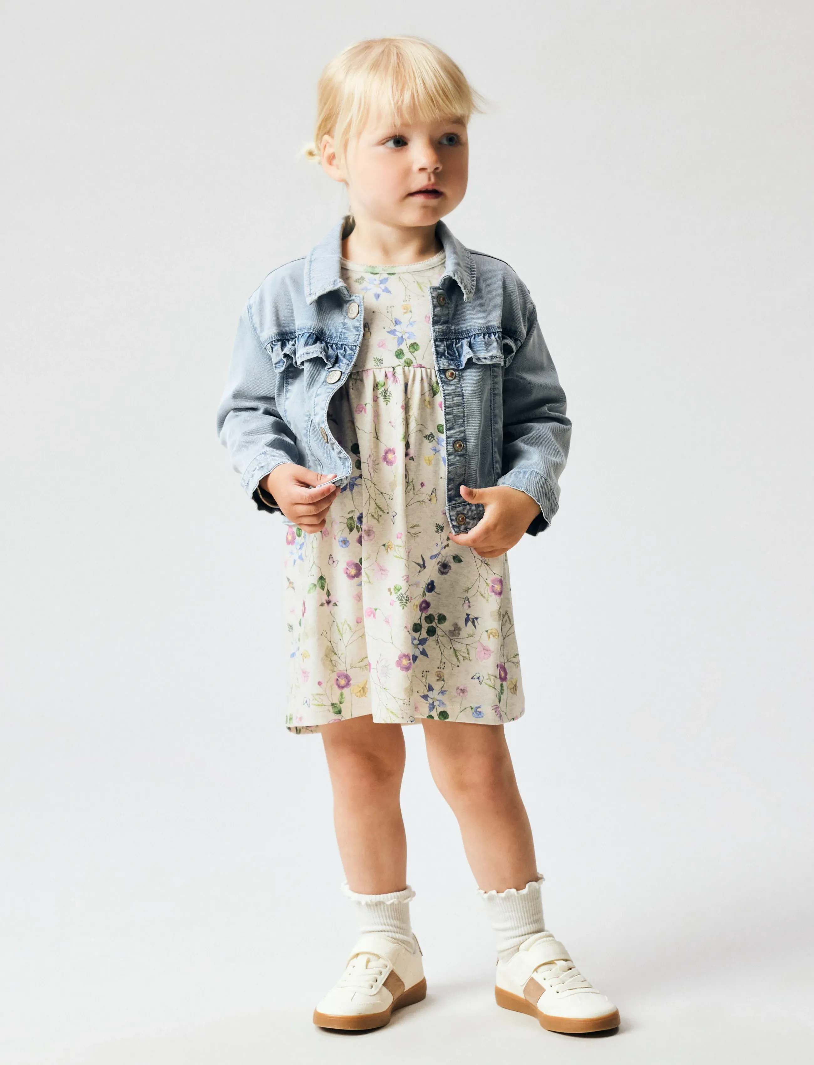 name it - NMFFALCA LS DRESS - langärmelige freizeitkleider - peyote melange - 3