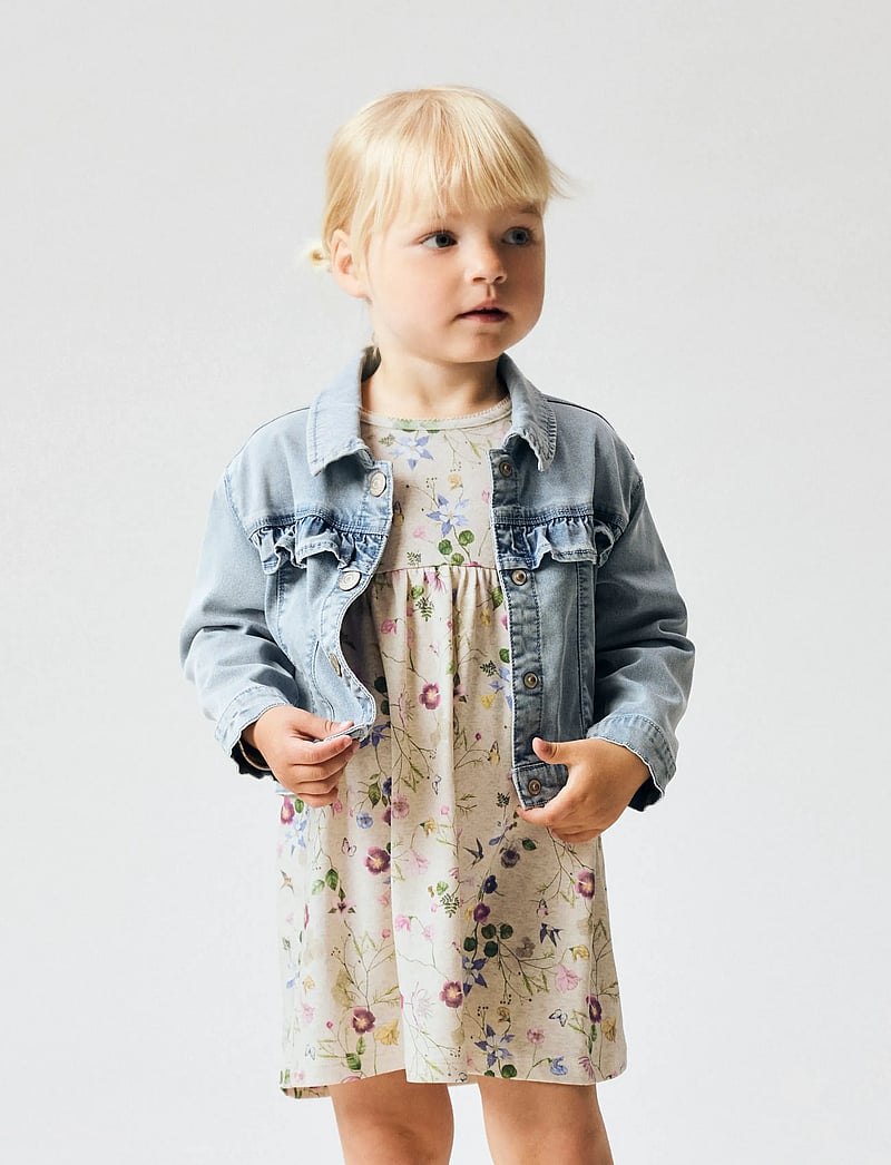 name it - NMFFALCA LS DRESS - long-sleeved casual dresses - peyote melange - 4