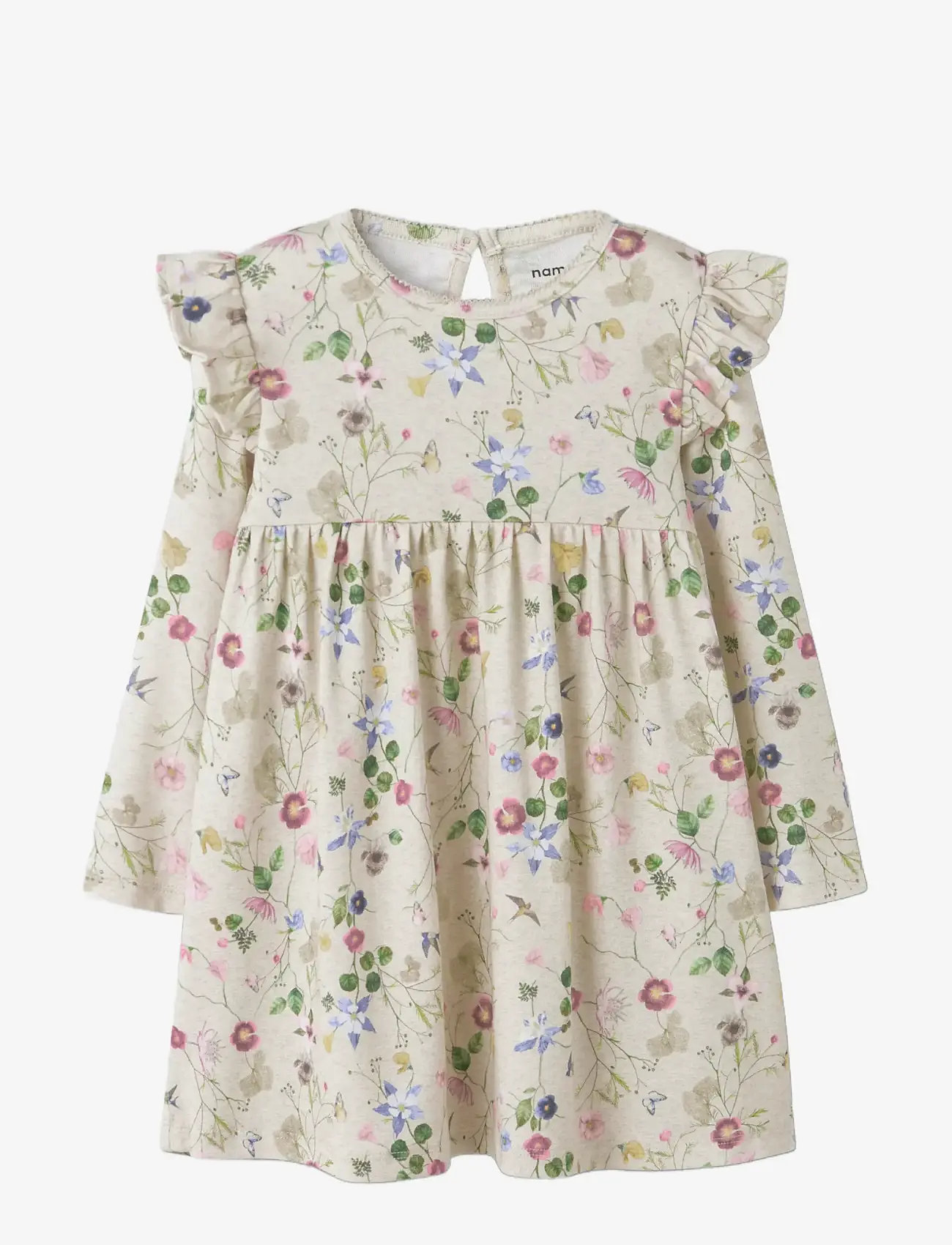 name it - NMFFALCA LS DRESS - pikkade varrukatega vabaaja kleidid - peyote melange - 2