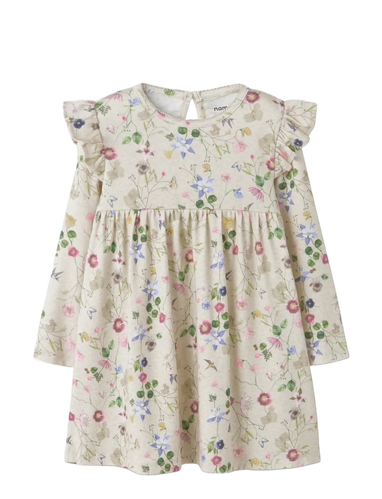 name it - NMFFALCA LS DRESS - langärmelige freizeitkleider - peyote melange - 2
