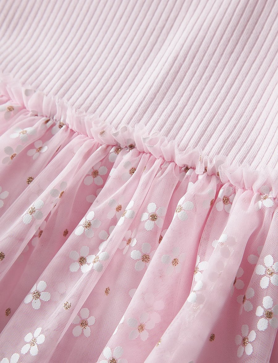 name it - NMFFLORAL SS DRESS - lühikeste varrukatega vabaaja kleidid - cradle pink - 4