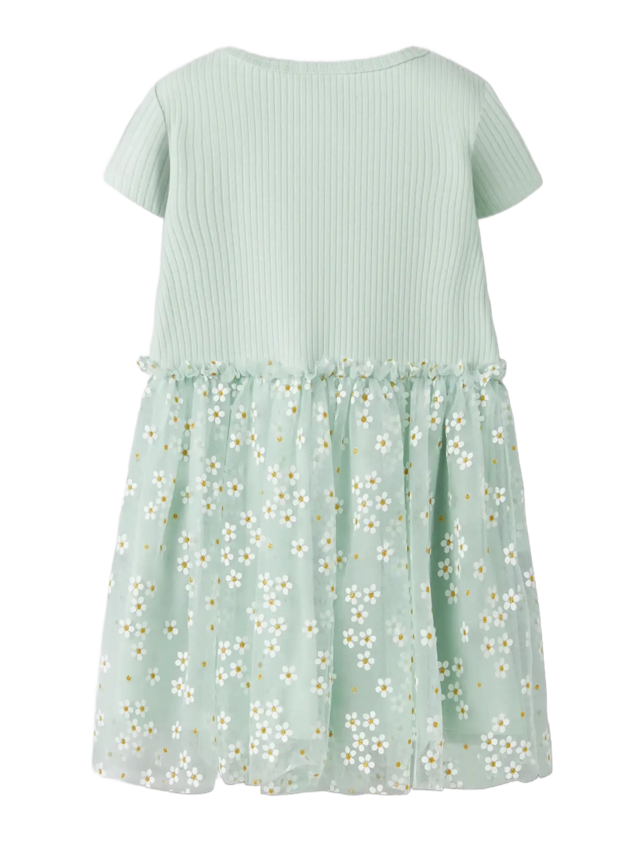 name it - NMFFLORAL SS DRESS - kortärmade vardagsklänningar - pale aqua - 1